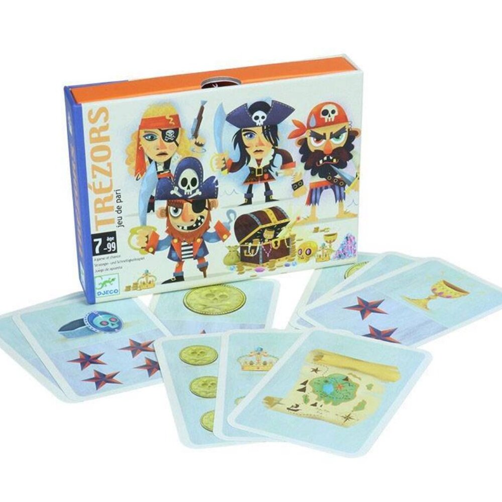 Djeco Chance Card Game Trézors For Age 7+ New Sealed